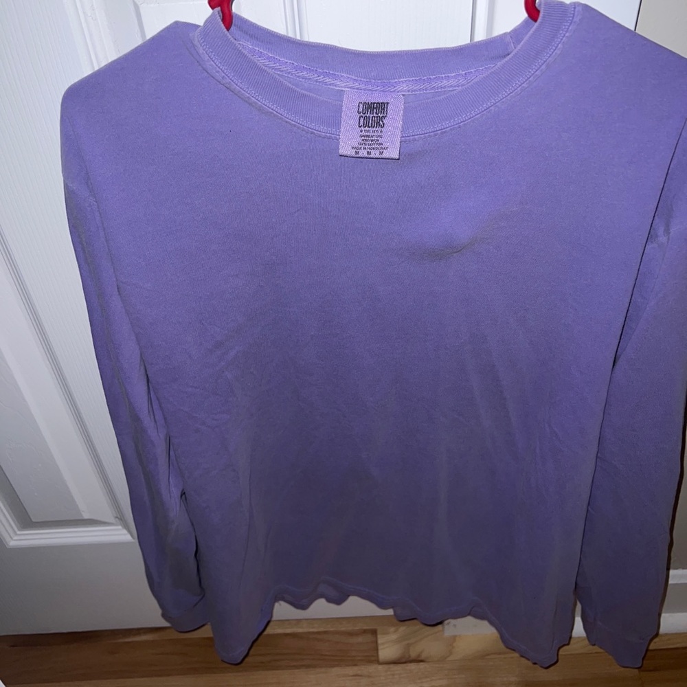 Basic purple long sleeve tee